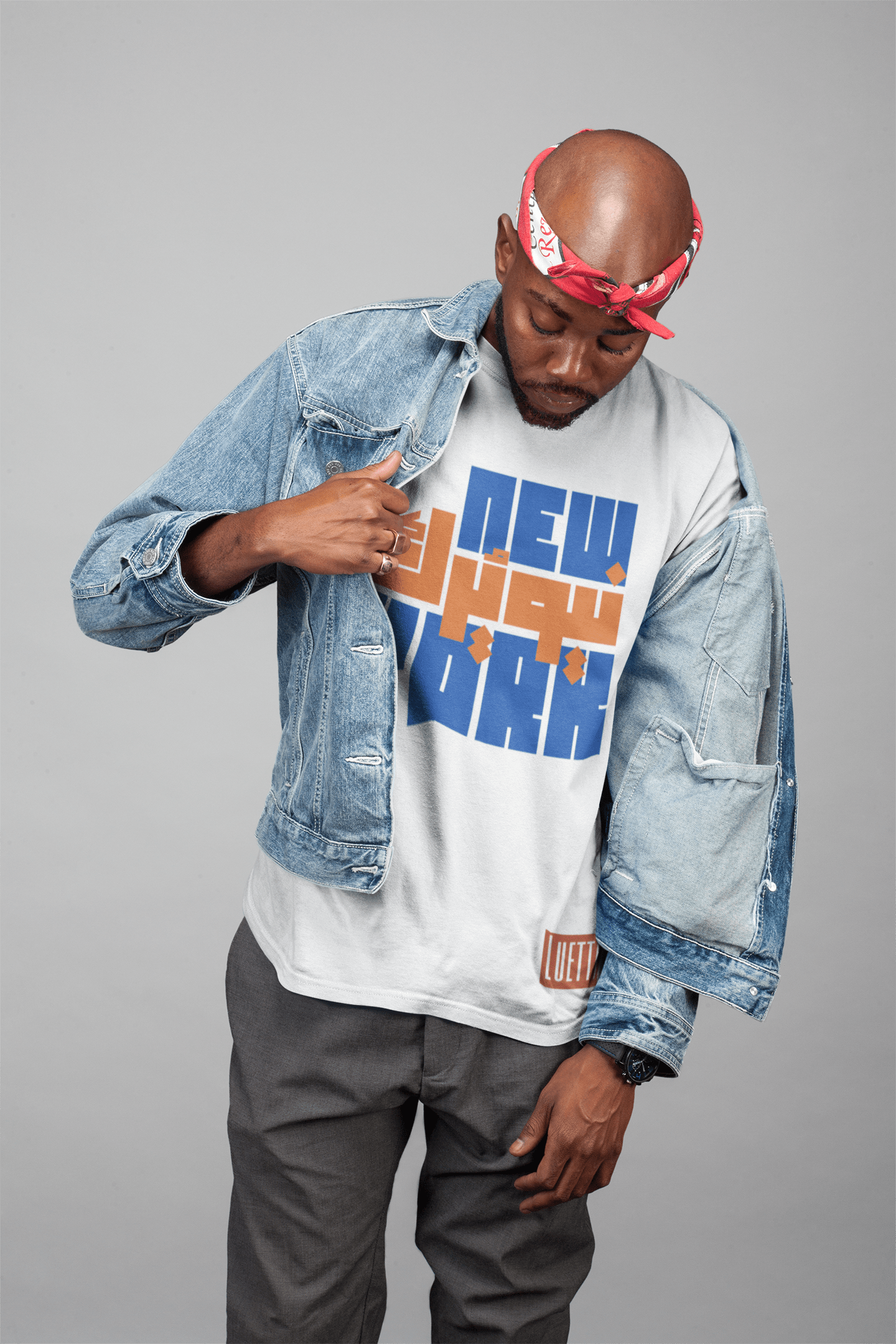 New York Arabic Kufic Script Oversized T-shirt