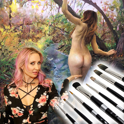 Natalia Fabia 8 Piece Trekell Brush Set | Synthetic | Vegan-Friendly