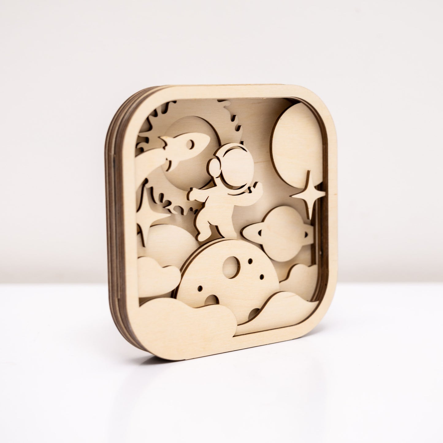 3D DIY Wood Painting Kit for Kids – Space