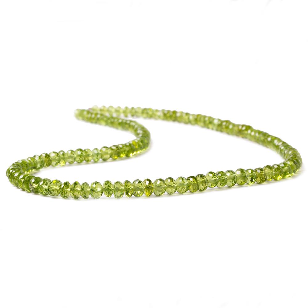 5mm Peridot Faceted Rondelle 16 pieces 121 pieces