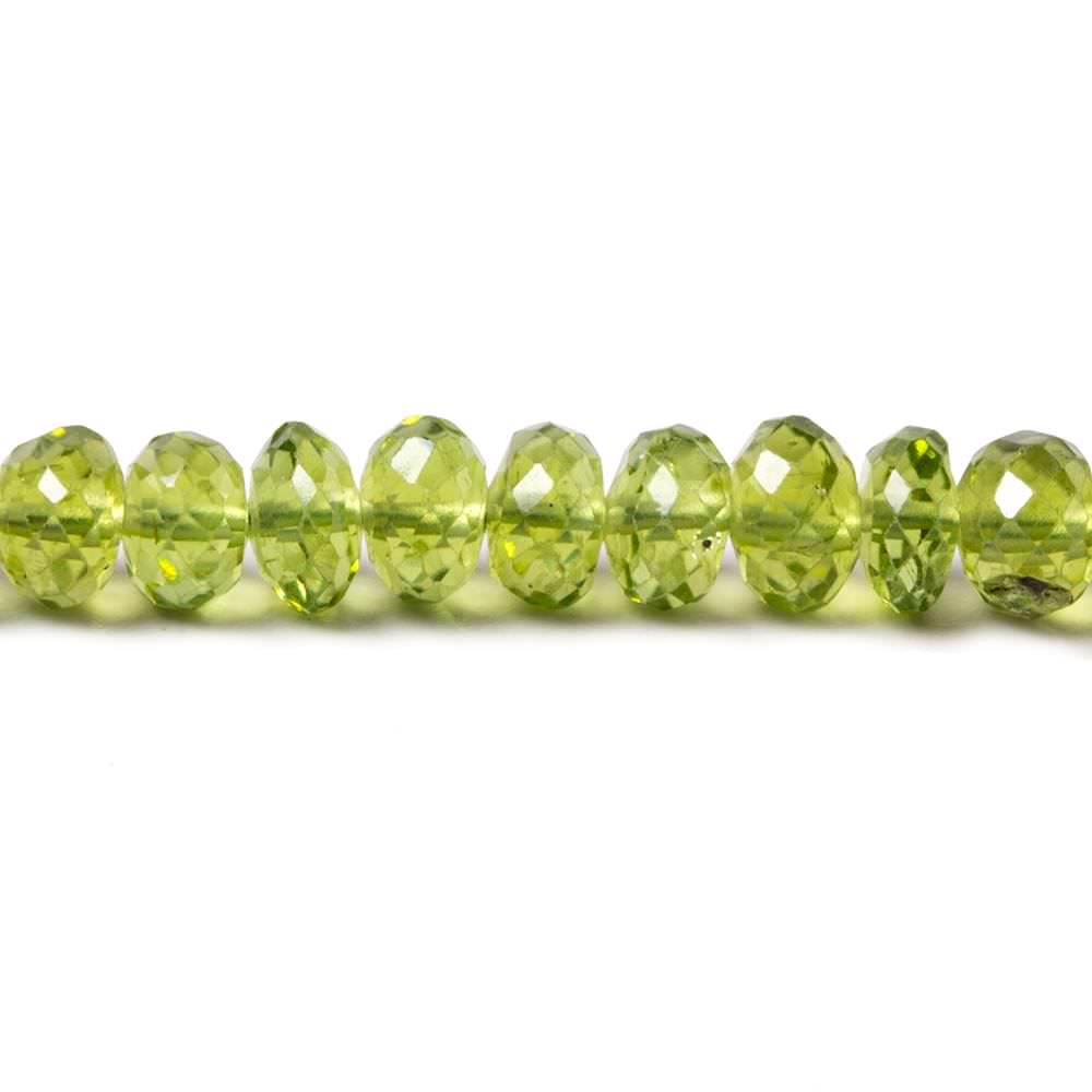5mm Peridot Faceted Rondelle 16 pieces 121 pieces