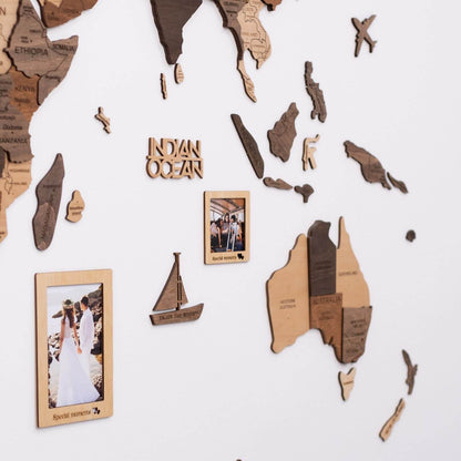 Set of 9 Wooden Photo Frames