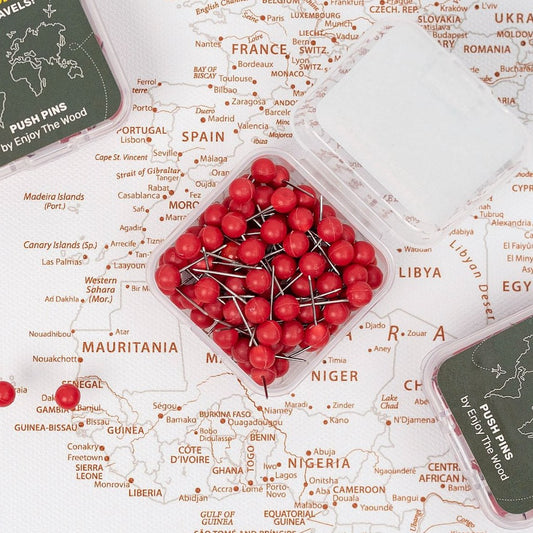 Canvas Push Pins - Red