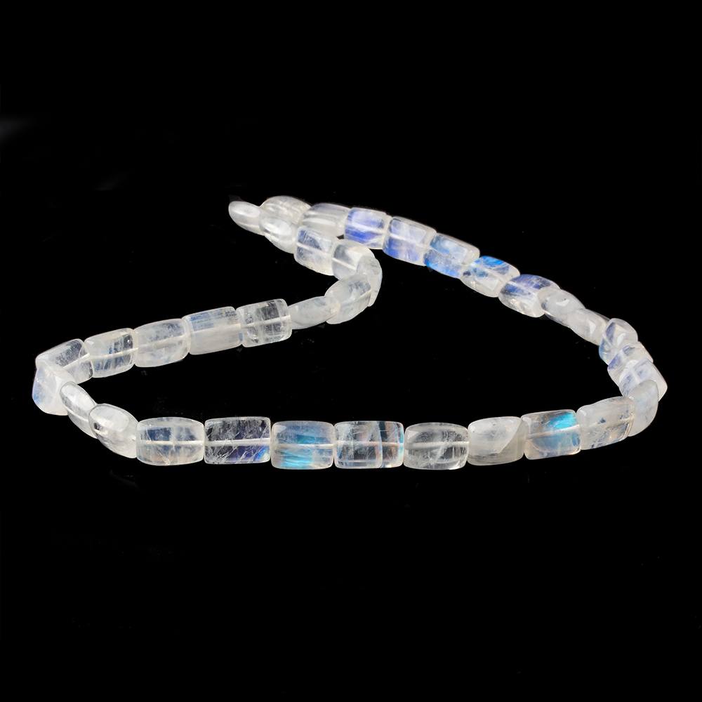 Rainbow Moonstone plain rectangle 14 inch 36 beads 8x6x3-9x6x4mm AA