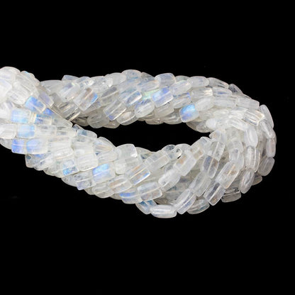 Rainbow Moonstone plain rectangle 14 inch 36 beads 8x6x3-9x6x4mm AA
