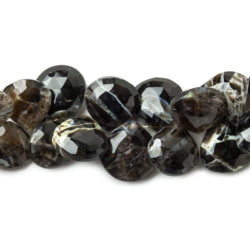11-14mm Rapid City Jasper Faceted Heart Beads 8 inch 44 pieces