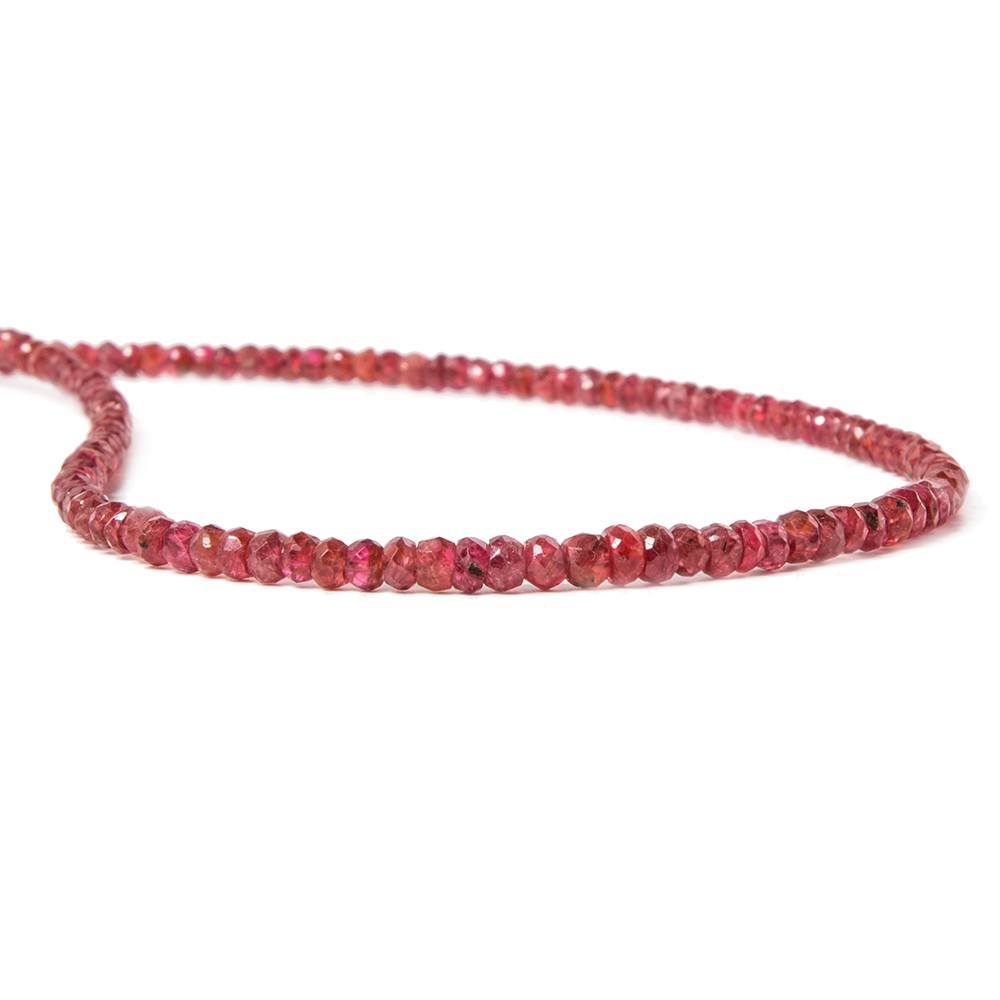 2-3.5mm Red Spinel Faceted Rondelle Beads 16 inch 185 pieces