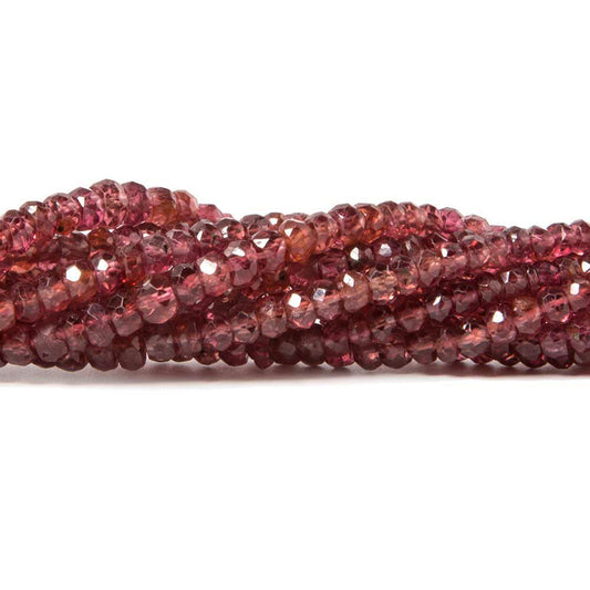 2-3mm Red Spinel Faceted Rondelle Beads 16 inch 240 pieces