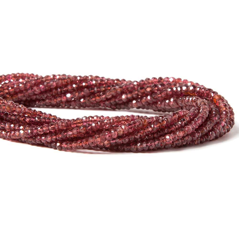 2-3mm Red Spinel Faceted Rondelle Beads 16 inch 240 pieces