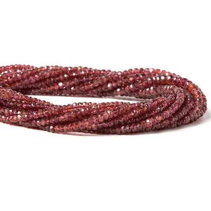 2-3mm Red Spinel Faceted Rondelle Beads 16 inch 240 pieces