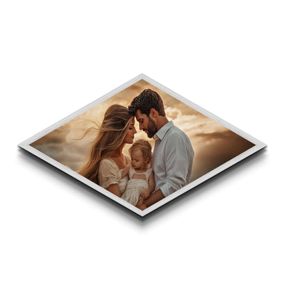 Custom Diamond Shaped Canvas Photo Print - Landscape