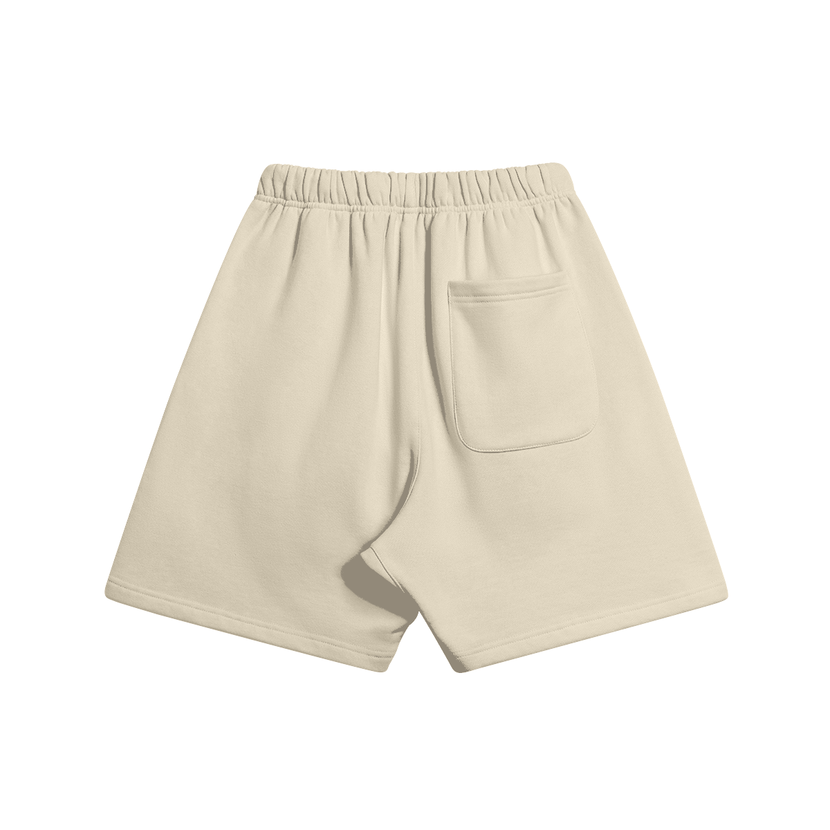 Fleece lined Oversized Sweatshorts [Beige]