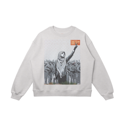 Palestinian Mural Drop Shoulders Sweatshirt