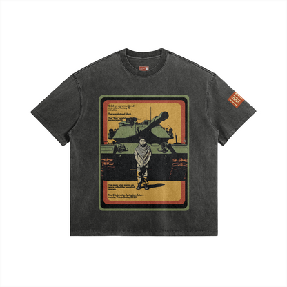 “Gaza Children” Faded Oversized T-shirt