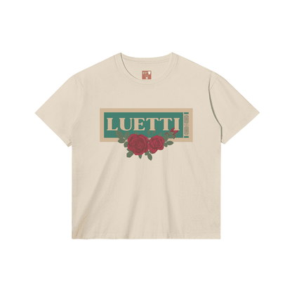 Luetti 1980 Roses and script Regular Fit T-shirt