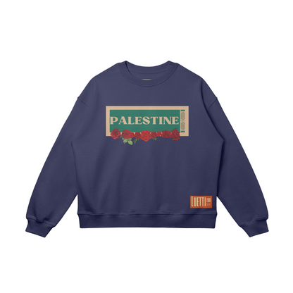 Palestine Roses Drop Shoulders Sweatshirt - 5 Colors