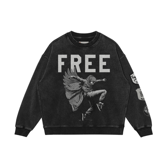 Freedom Dance Oversized Washed Sweatshirt