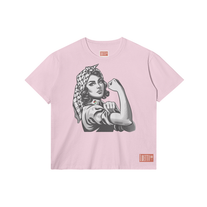 Strong Woman With Keffiyeh Regular Fit Tee