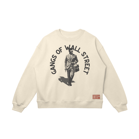 Gangs of Wall Street Drop Shoulders Sweatshirt - Apricot Color