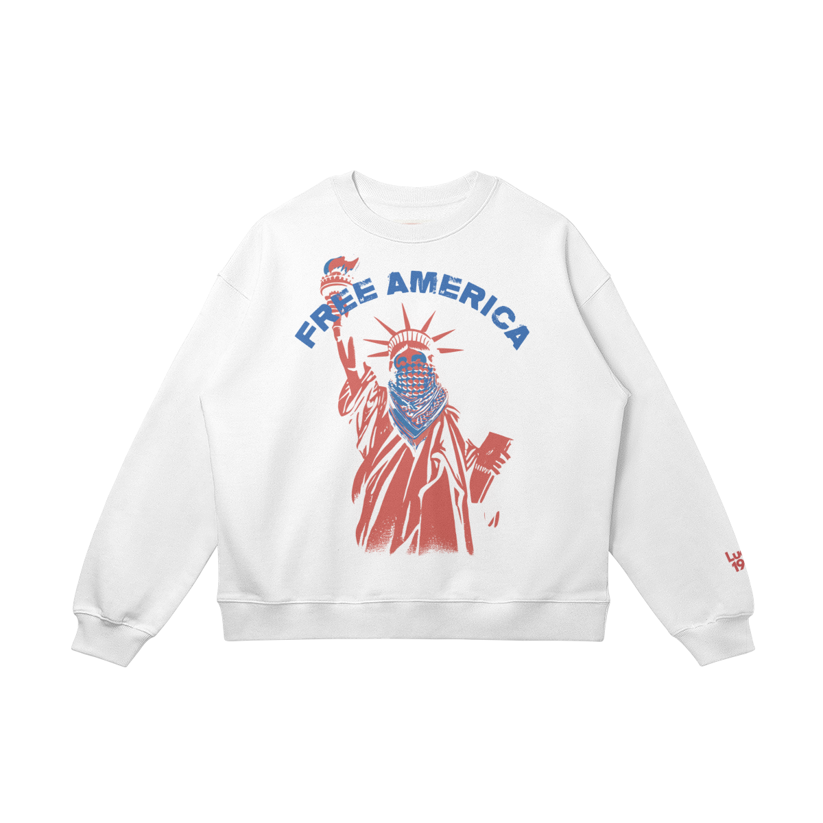 Free America Drop Shoulders Sweatshirt