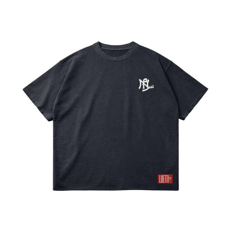 "Salam" Yankees Logo Raw Hem Premium Quality Tee