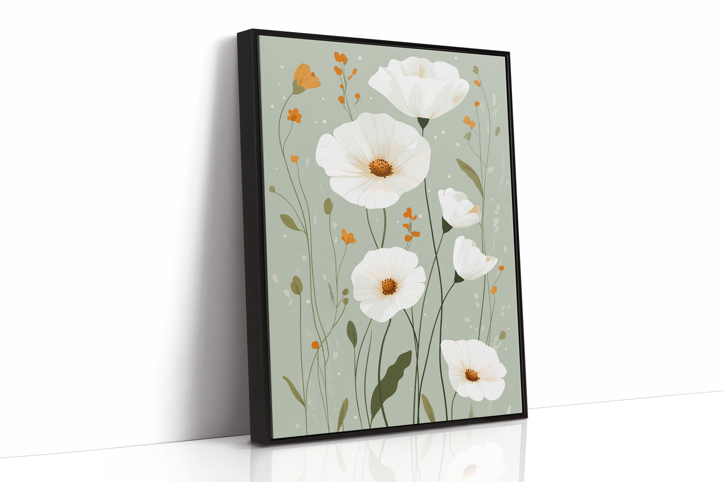 Tranquil Meadows - Modern Floral Canvas Art