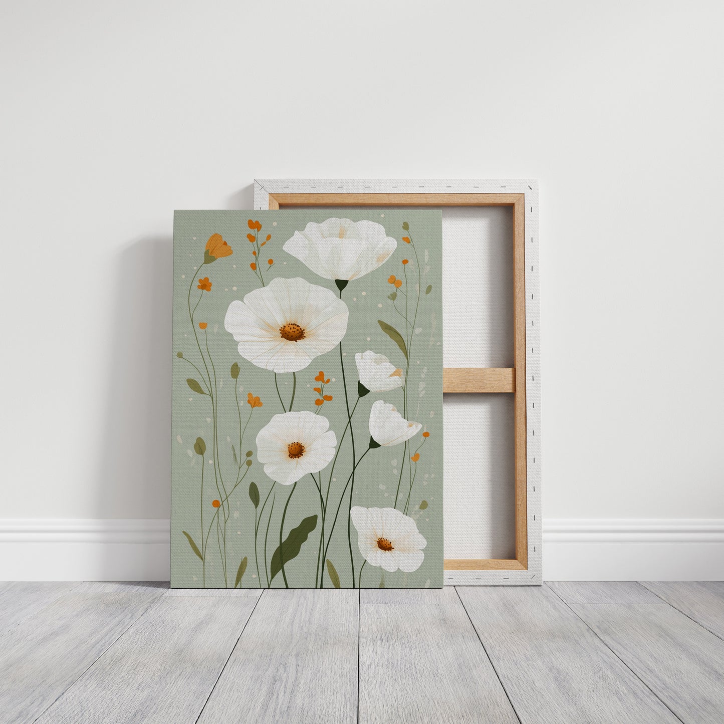 Tranquil Meadows - Modern Floral Canvas Art