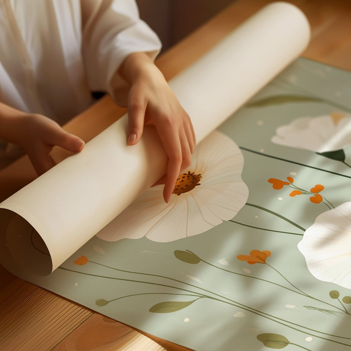 Tranquil Meadows - Modern Floral Canvas Art