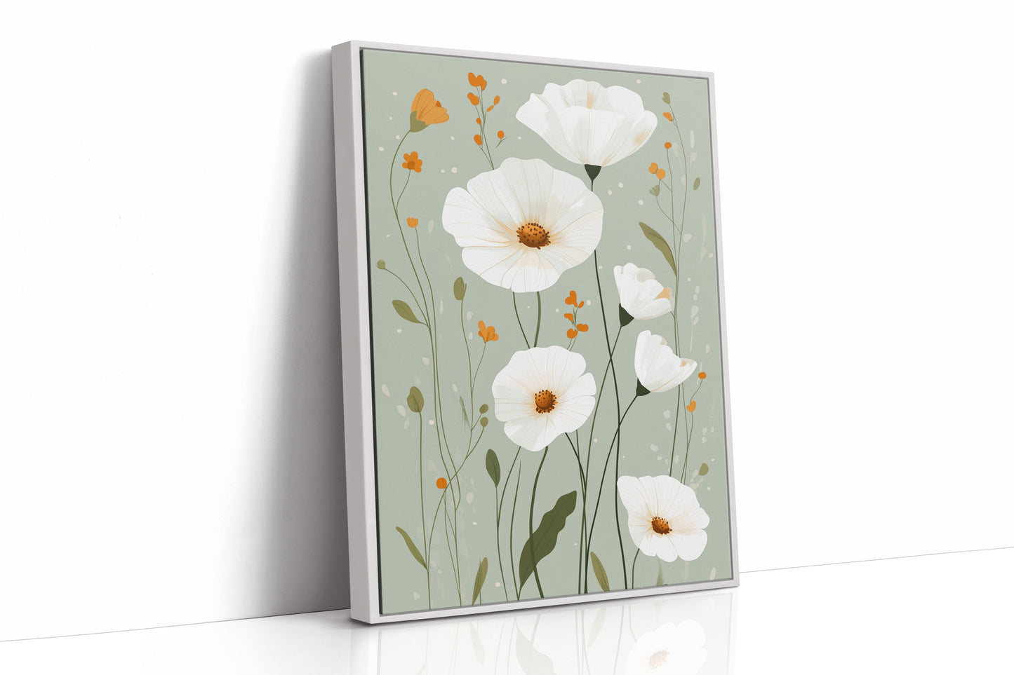 Tranquil Meadows - Modern Floral Canvas Art
