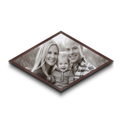 Custom Diamond Shaped Canvas Photo Print - Landscape